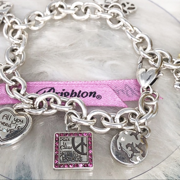 Brighton World "Peace Charming" Crystal Bracelet - Picture 5 of 7